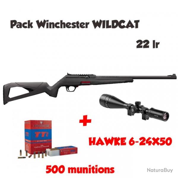 Pack tir Carabine semi-auto WINCHESTER WILDCAT 22LR canon 18" 