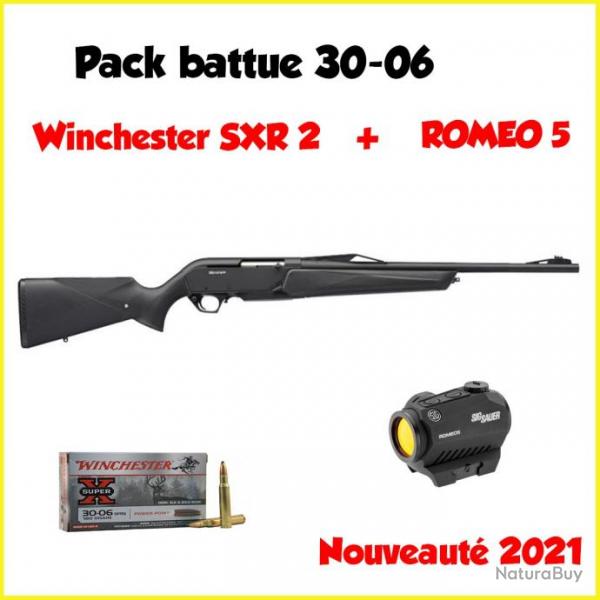 Pack battue CARABINE SEMI-AUTOMATIQUE WINCHESTER SXR 2 30-06 