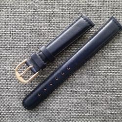 Bracelet montre cuir bleu DPG Prestige de Genève 16 mm neuf