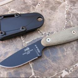 Esee Knives Izula II Black - RAT Cutlery Izula 2 - ESIZ2B - Couteau Survie Randall's Adventure Train