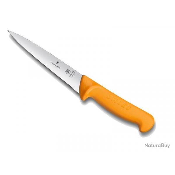 FRED38 COUTEAU SAIGNER VICTORINOX SWIBO 13CM JAUNE NEUF