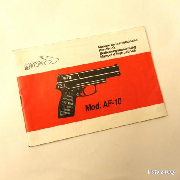 Livret instruction pistolet Gamo rf bo doc un 1