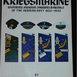 Livre Kriegsmarine uniforms, insigna,daggers&medals of the german navy 35/45 by Stahl et1