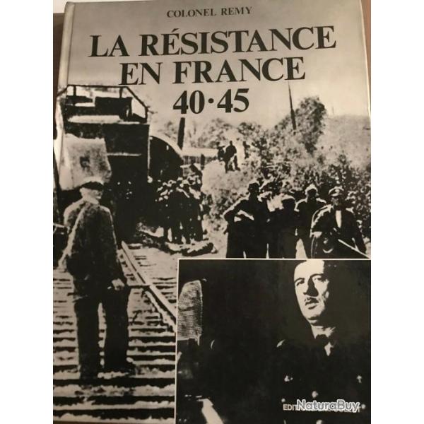 Livre La Rsistance en France 40-45, Colonel Remy et9