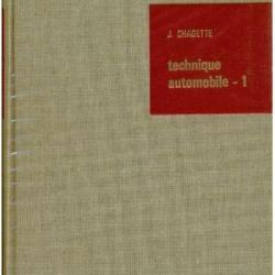Livre technique Automobile -1 J. Chagette et10
