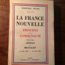 Livre La France nouvelle, Principe de la communauté Maréchal Pétain et14