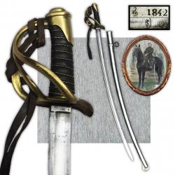 RARE SABRE BELGE CAVALERIE M1822 / J 106 / GB / 1842 / ROI LEOPOLD 1ER XIX ORIGINAL