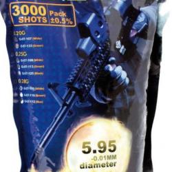 Billes Airsoft 6mm 0,20 gr blanches G&G