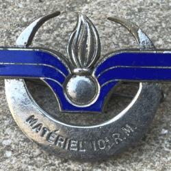 Direction du Matériel, 10° Région Militaire, pastille ronde ajourée