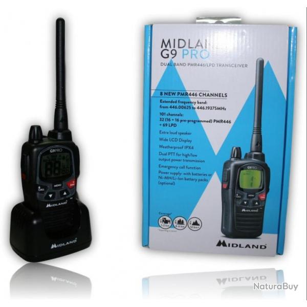 TALKIE WALKIE MIDLANG G9 PRO NOIR