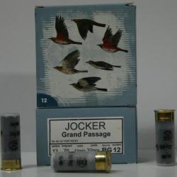 CARTOUCHE JOCKER GRAND PASSAGE 32GR BOURRE GRASSE CAL. 12/70 X25 10
