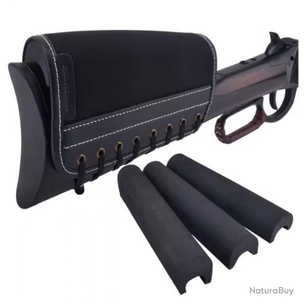 Support de crosse - Buttstock - Noir - Livraison GRATUITE