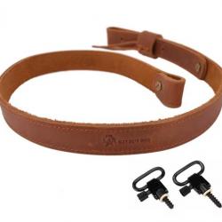 Bretelle / Sangle Cuir - Marron - Livraison GRATUITE