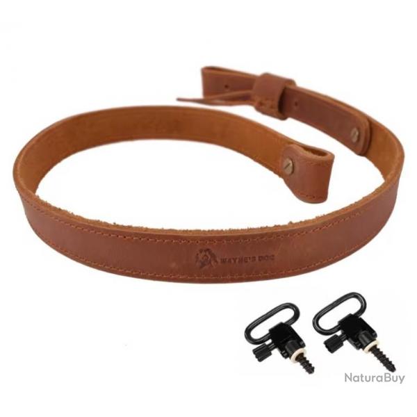 Bretelle / Sangle Cuir - Marron - Livraison GRATUITE