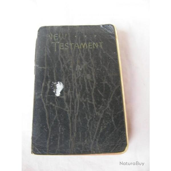 WW2 US NOUVEAU TESTAMENT " NEW TESTAMENT " LIVRE RELIGIEUX CHRTIEN AMRICAIN DE 1945