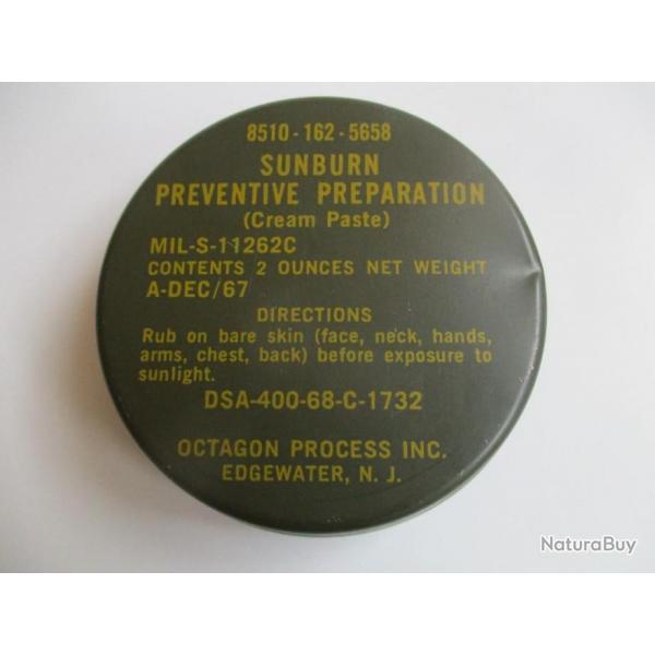 Vietnam US ARMY/USMC Sunburn Preventive