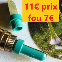 Petit pipet pour trompe ou corne MILLIENS  L 37.5 mm  Ø 12.6 mm  Ø  filetage  11.3       PIPM16