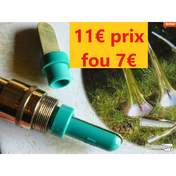 Petit pipet pour trompe ou corne MILLIENS  L 37.5 mm   12.6 mm    filetage  11.3       PIPM16