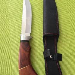 Couteau de chasse design original en étui