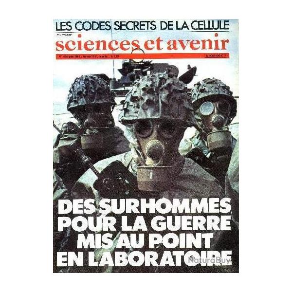 Sciences et avenir No436 : Des surhommes pour la guerre mis au point en laboratoire et17