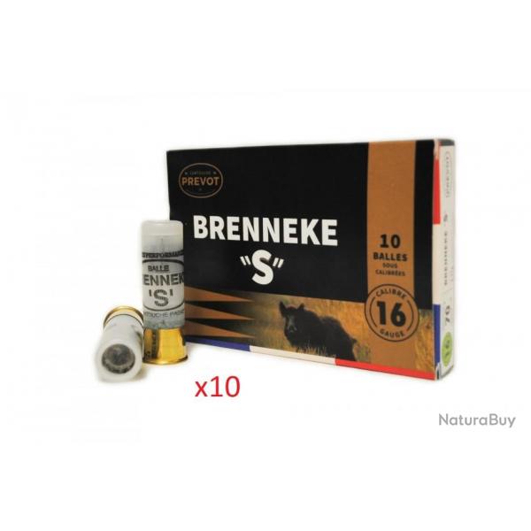 munition Prevot brenneke "s" cal 16 x10