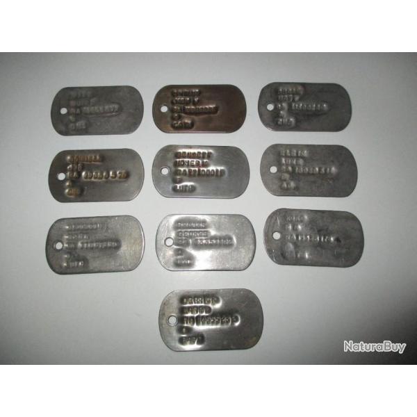 Lot dog tags (RA) ARMY REGULAR Vietnam (1)
