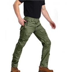 Pantalon tactique vert - Multipoches - Chasse, randonnée, etc. - Livraison gratuite et rapide