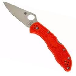 C11FPOR-Couteau de poche Spyderco Delica 4 orange