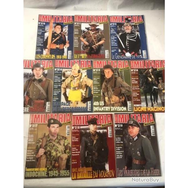 Pack Magazines Armes Militaria du No 210  219 et19