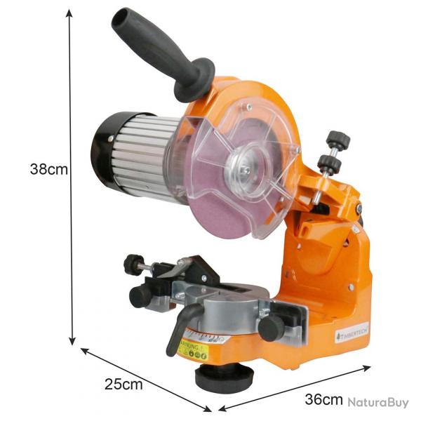 Affteuse de chane de trononneuse lectrique 230 watts 3000 tr min 2 meules 3,2 mm et 4,7 mm d p