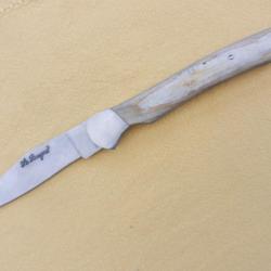 Le Bougna - couteau canif de poche - manche bois blanc