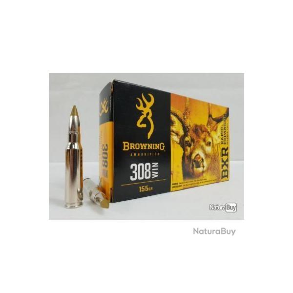 Munition grande chasse Browning cal. 308 Win, 150gr