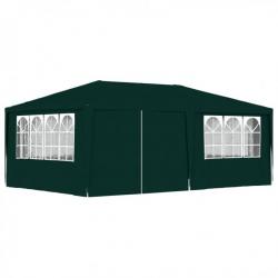 Tente de réception avec parois latérales 4x6 m Vert 90 g/m² 48538