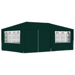 Tente de réception avec parois latérales 4x6 m Vert 90 g/m² 48538