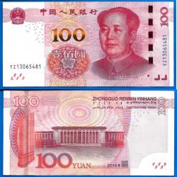 Chine 100 Yuan 2015 Yuans Billet Mao
