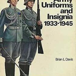 Livre German Army Uniforms and Insignia 1933-1945 de B.L. Davis et17