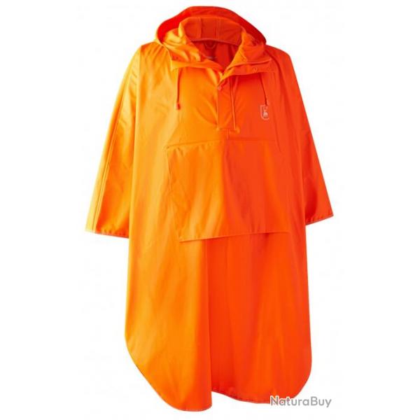 Poncho impermable orange de chasse Hurricane Deerhunter Orange M/L/XL