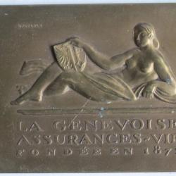 Médaille SARKI La Genevoise Assurances-vie Pochon Genève Suisse