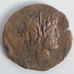 Monnaie romaine République As Junius Silanus Janus Proue navire