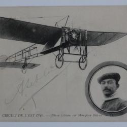 CPA Aviation Circuit de l'Est 1910 Dédicacé par Alfred Leblanc