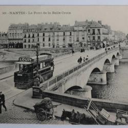 CPA Loire-Atlantique Nantes Le Pont de la Belle Croix Tram