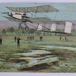 CPA Henri Farman battant le record de l'aéroplane