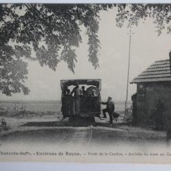 CPA Charente-Inférieure Royan Forêt Arrivée du Tram Galon d'Or