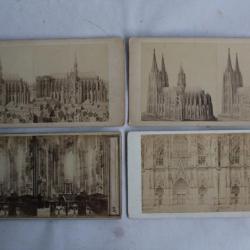 Photographies Vues stéréos Cathédrale de Cologne Allemagne