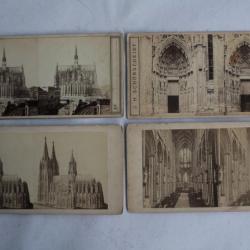 Photographies Vues stéréos Cathédrale de Cologne Allemagne