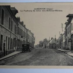 CPA Aisne Aubenton Le faubourg du Jeton vers Bellevue-Hérison