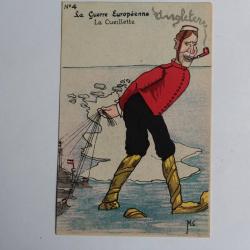 CPA satirique Guillaume La guerre européenne La cueillette Miniouvis