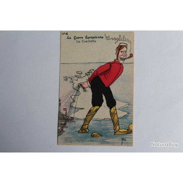 CPA satirique Guillaume La guerre europenne La cueillette Miniouvis