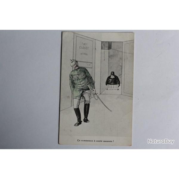 CPA satirique Guillaume a commence  sentir mauvais