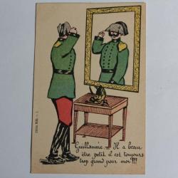 CPA satirique Guillaume II Il a beau être petit il est trop grand